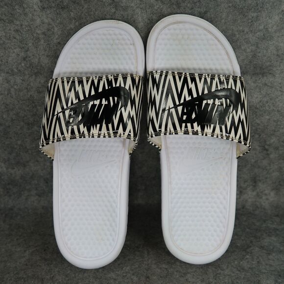 Nike Shoes Womens 10 Sandals Slides Benassi Sport Recovery Comfort Casual Print - Picture 6 of 11